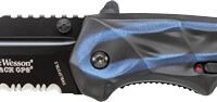 S&W KNIFE BLACK OPS 3RD GEN. - BLUE HANDLE MAGIC ASSIST