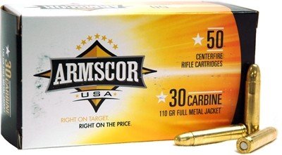 ARMSCOR 30 CARBINE 110GR FMJ - 50RD 20BX/CS - Image 2