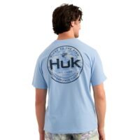 Huk Marlin Circle Short Sleeve Pocket Shirt Cerulean 2XL