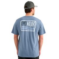 Huk Born Wave Short Sleeve Shirt Stormy Blue M
