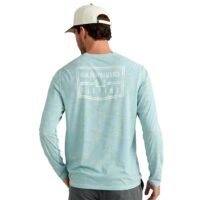 Huk Drift Performance Long Sleeve Shirt Heron Blue XL