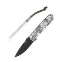 Bear & Son Edge Folding Knife 3" Drop Point Blade Truetimber White Viper