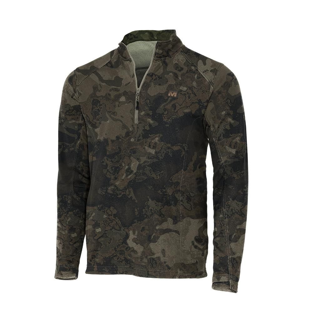 Muddy DV8 Quest Midweight Quarter Zip Sweatshirt Veil Canyon Grey XL