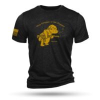 Nine Line Pooh Bear Triblend T-Shirt Black 3XL