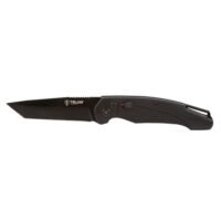 Telum Titan Tactical Automatic Folding Knife 4" Tanto Blade Black