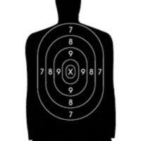 Speedwell Official NRA Police Qualification Silhouette Police Silhouette Reduced 25 yd. 500/Pack