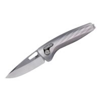 SOG Knives One-Zero XR Folding Knife 3-1/10" Drop Point Blade Silver Black Box