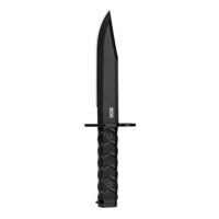 SOG Knives BAR15C Clip Point Bayonet Fixed Knife 7-1/10" Clip Point Blade Black Box