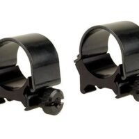 Weaver Detachable Top Mount Aluminum Scope Rings 1" Medium - Black