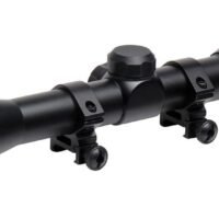 Truglo Trushot Rifle Scope w/Weaver Style Rings - 3-9x40mm 11.52-37.7' 3.15-3.94" Matte