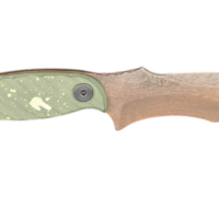 HALF FACE BLADES EXTREMIS DOOMSDAY 3.5" BLADE, 7.5"OA, S45VN STEEL, MICARTA GRIP