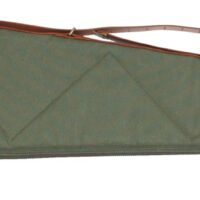 Bob Allen 14538 Canvas Rifle Case 48" Green Canvas w/ Quilted Flannel Lining Leather Sling & Self-Repairing Nylon Zipper