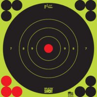 Pro-Shot 6BGREEN12PK SplatterShot  Self-Adhesive Paper Black/Green 6" Bullseye 12 Pack