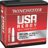 Winchester Ammo WBR30168 Centerfire Rifle  308Win 168gr Open Tip 100 Per Box/10 Case