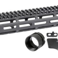 MIDWEST INDUSTRIES INC MISLH14 Slimline AR-15 6061 Aluminum Black Hard Coat Anodized 14"