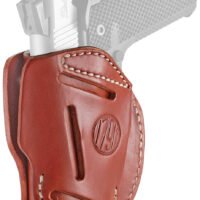 1791 Gunleather 3WH1CBRA 3-Way  IWB/OWB Size 01 Classic Brown Leather Belt Loop Fits 1911 3-4" Ambidextrous Hand