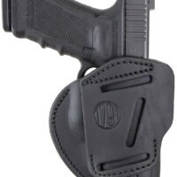 1791 Gunleather 3WH5SBLA 3-Way IWB/OWB Size 05 Stealth Black Leather Belt Loop Compatible w/ Glock 17 Compatible w/ Springfield XD Compatible w/ S&W M&P Compatible w/ HK VP9 Ambidextrous Hand