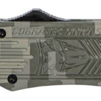 CobraTec Knives MADCCTK1MDS CTK-1 Medium 3" OTF Part Serrated D2 Steel Blade Army DigiCamo Aluminum Handle Features Glass Breaker Includes Pocket Clip