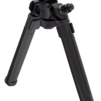 Magpul MAG941-BLK Bipod  1913 Picatinny Rail Attachment, Black Mil-Spec Anodized Aluminum, 6.80-10.30" Vertical Adjustment, Rubber Feet for AR-Platform