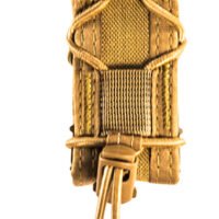 High Speed Gear 11PT00CB TACO Mag Pouch Single Coyote Brown Nylon MOLLE Belts 2" Wide Compatible w/ Pistol