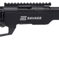 Savage Arms 70848 B Series Precision Full Size 17 HMR 10+1 18" Black Heavy Threaded Barrel, Matte Black Picatinny Rail Carbon Steel Receiver, Matte Black Aluminum MDT ACC Chassis, Black Polymer Grips