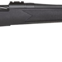 Mossberg 28118 Patriot  Full Size 300 Win Mag 3+1 24" Matte Blued Fluted Threaded Barrel, Drilled & Tapped Matte Blued Stainless Steel Receiver, Black Fixed Synthetic Stock, Right Hand