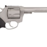 Charter Arms 73566 Mag Pug Target Extra Large 357 Mag, 6 Shot 6" Matte Stainless Steel Barrel, Cylinder & Frame w/Black Finger Grooved Rubber Grip