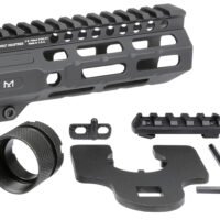 Midwest Industries MICRM6 Combat  Black Hardcoat Anodized 6061-T6 Aluminum 6" Picatinny/M-LOK