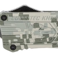 CobraTec Knives LADCCTK1DAGNS CTK-1 Large 3.75" OTF Dagger Plain D2 Steel Blade/Army DigiCamo Aluminum Handle Features Glass Breaker Includes Pocket Clip