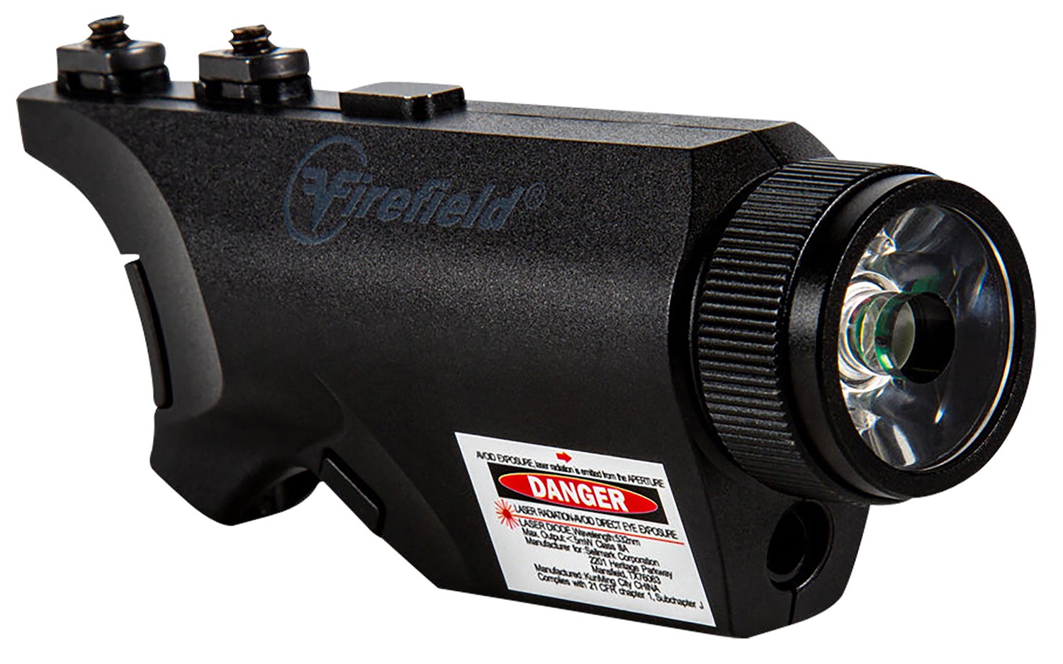 Firefield FF35011K Rival XL Foregrip Flashlight Green Laser Combo Matte Black 75/150 Lumens White LED Light