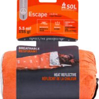 Survive Outdoors Longer 01401227 SOL Bivvy Warmth Waterproof Orange Aluminum-Coated Polyethylene