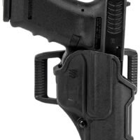 Blackhawk 410200BKR T-Series L2C Light Bearing OWB Black Polymer Belt Clip Compatible w/Glock 17/19/22/23/31/32/45/47 Right Hand