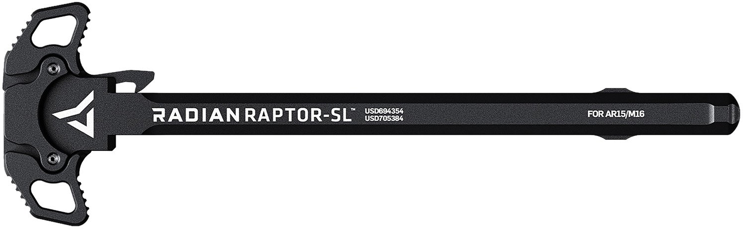 Radian Weapons R0176 Raptor SL Ambi Charging Handle, Black, Slim Line Handles, Fits Mil-Spec AR-15/M16 Platform