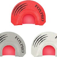 Foxpro LOADEDGUN Loaded Gun Combo Diaphragm Call Double/Triple Reed Coyote Sounds Attracts Coyotes Gray/Red/White 3 Piece