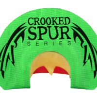 Foxpro CSMOUTHBACKWING Crooked Spur Back Wing Diaphragm Call Triple Reed Turkey Sounds Attracts Turkeys Green