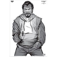 Birchwood Casey Eze-Scorer Bad Guy IPSC Target 23 x 35 in. 100 Pack