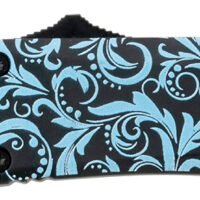 Templar Knife SMDT131 Gen II Maiden Teal Small 2.69" OTF Dagger Plain Black Oxide Stonewashed 440C SS Blade, 4.31" Teal Aluminum Handle, Glass Breaker