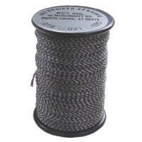BCY 62 Braided Center Serving Black/White .018 100 yds.