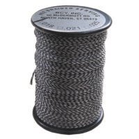 BCY 62 Braided Center Serving Black/White .021 75 yds.