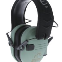 Walker's GWPRSEMSGN Razor Slim Electronic Muff 23 dB Over the Head Sage Green/Black Polymer