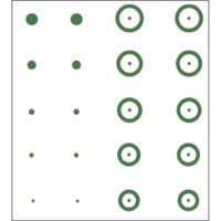 Gunstar Pro Series Chubbie Reticle Set Green