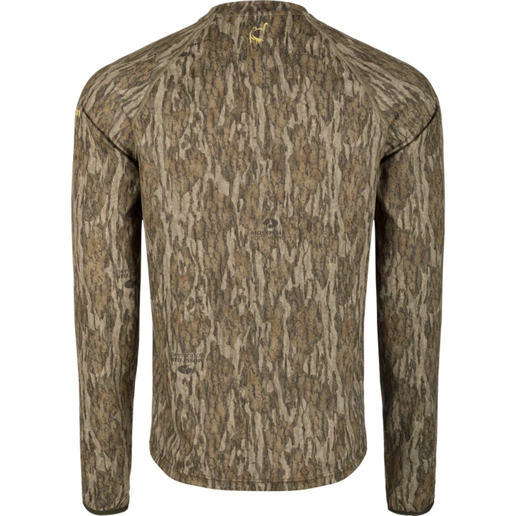 Drake Ol' Tom Mens Early Bird LS Performance Crew MO Bottomland Large - Image 3