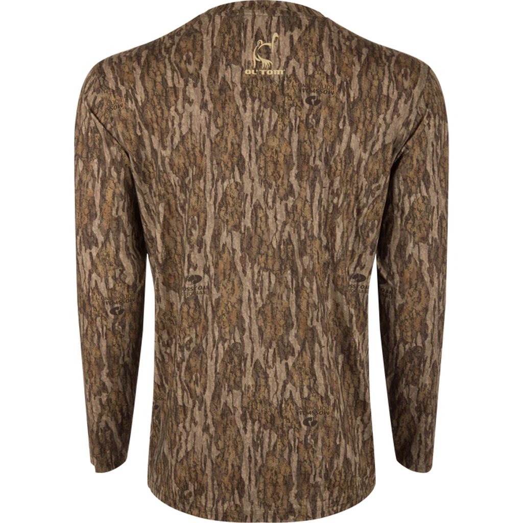 Drake Ol' Tom Performance Crew Camo Print LS MO Bottomland XLarge - Image 2