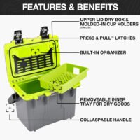 Pelican IM 14Qt Personal Cooler Cement/White