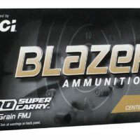 CCI 5205 Blazer Brass Handgun 30Super Carry 115gr Full Metal Jacket Flat Nose 50 Per Box/20 Case