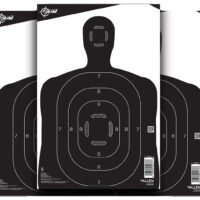 EZ-Aim 15447 Silhouette  Paper Hanging 12" x 18" Black/White 25 Per Pack