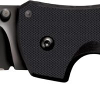 Cold Steel CS27BS Recon 1 4" Folding Spear Point Plain DLC Coated American S35VN Blade/Black G10 Handle Includes Pocket Clip