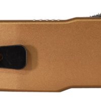 Templar Knife SAAB221 Premium LW  Small 3" OTF Tanto Plain Black Oxide Stonewashed Powdered D2 Steel Blade, 4.50" Bronze Anodized Aluminum Handle