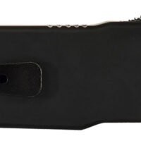 Templar Knife LZBR321 Premium Weighted  Large 3.55" OTF Drop Point Plain Black Oxide Stonewashed D2 Steel Blade, 5.25" Black Aluminum/Rubber Handle