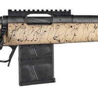 Christensen Arms 8010612200 Ridgeline Scout Full Size 223 Rem 4+1, 16" Black Nitride Steel Threaded Barrel, Black Nitride Aluminum Receiver, Tan w/Black Webbing Fixed Sporter Stock